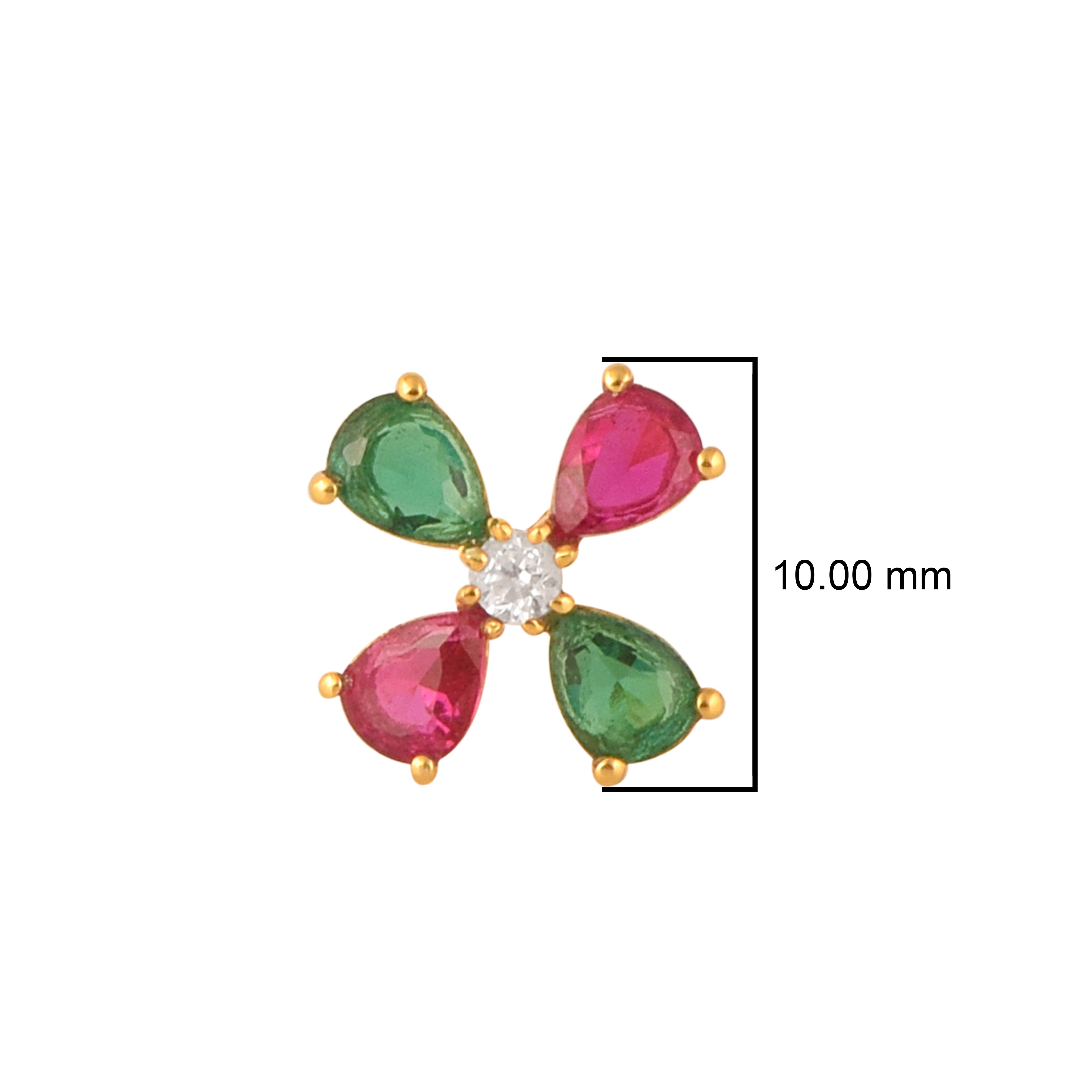 mooneye silver nose pin