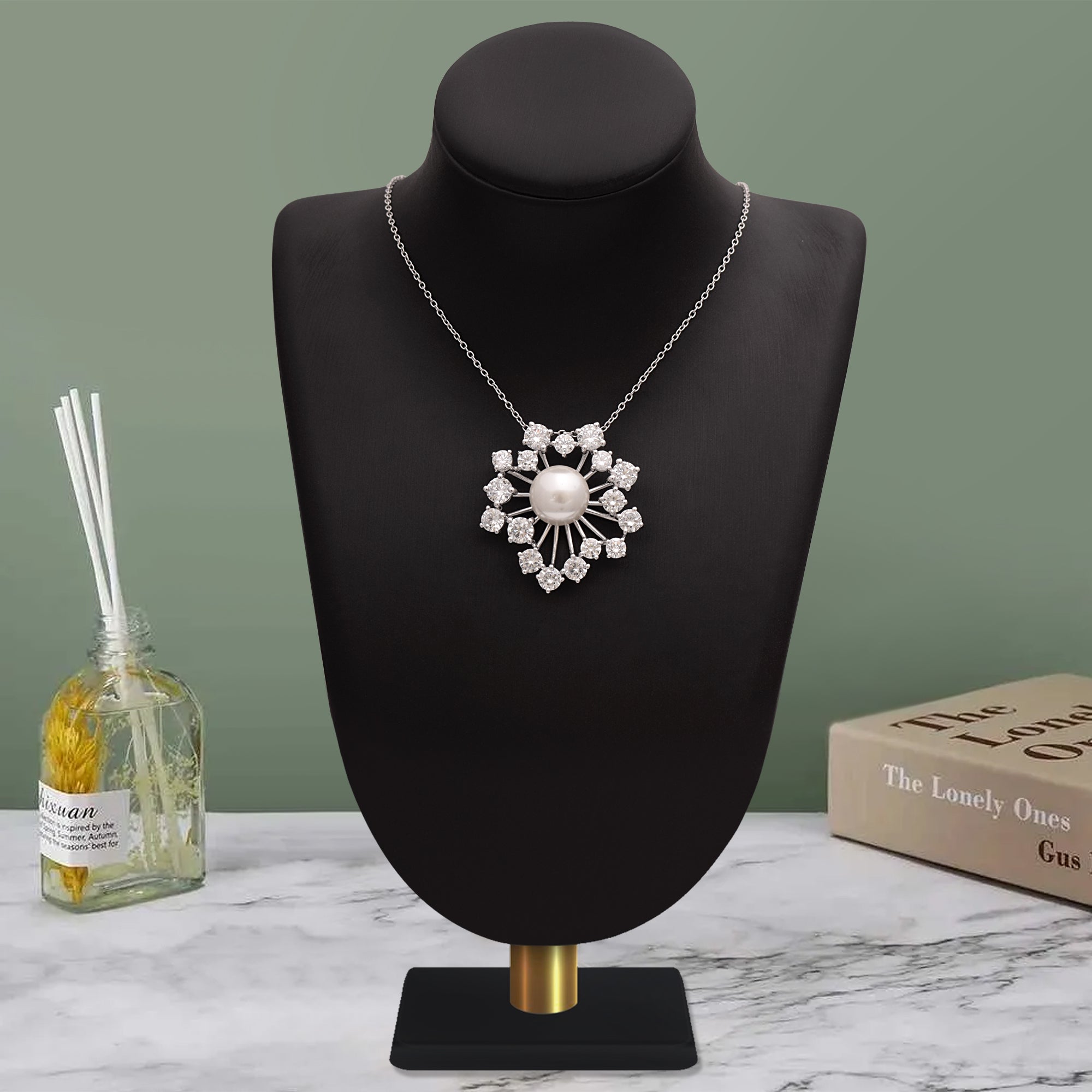 Pearl Starburst Necklace – Sterling Silver