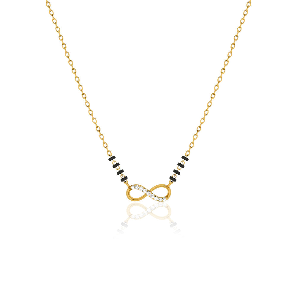 Infinity Mangalsutra – Sterling Silver Gold Plated