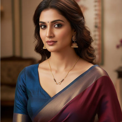 Infinity Mangalsutra – Sterling Silver Gold Plated