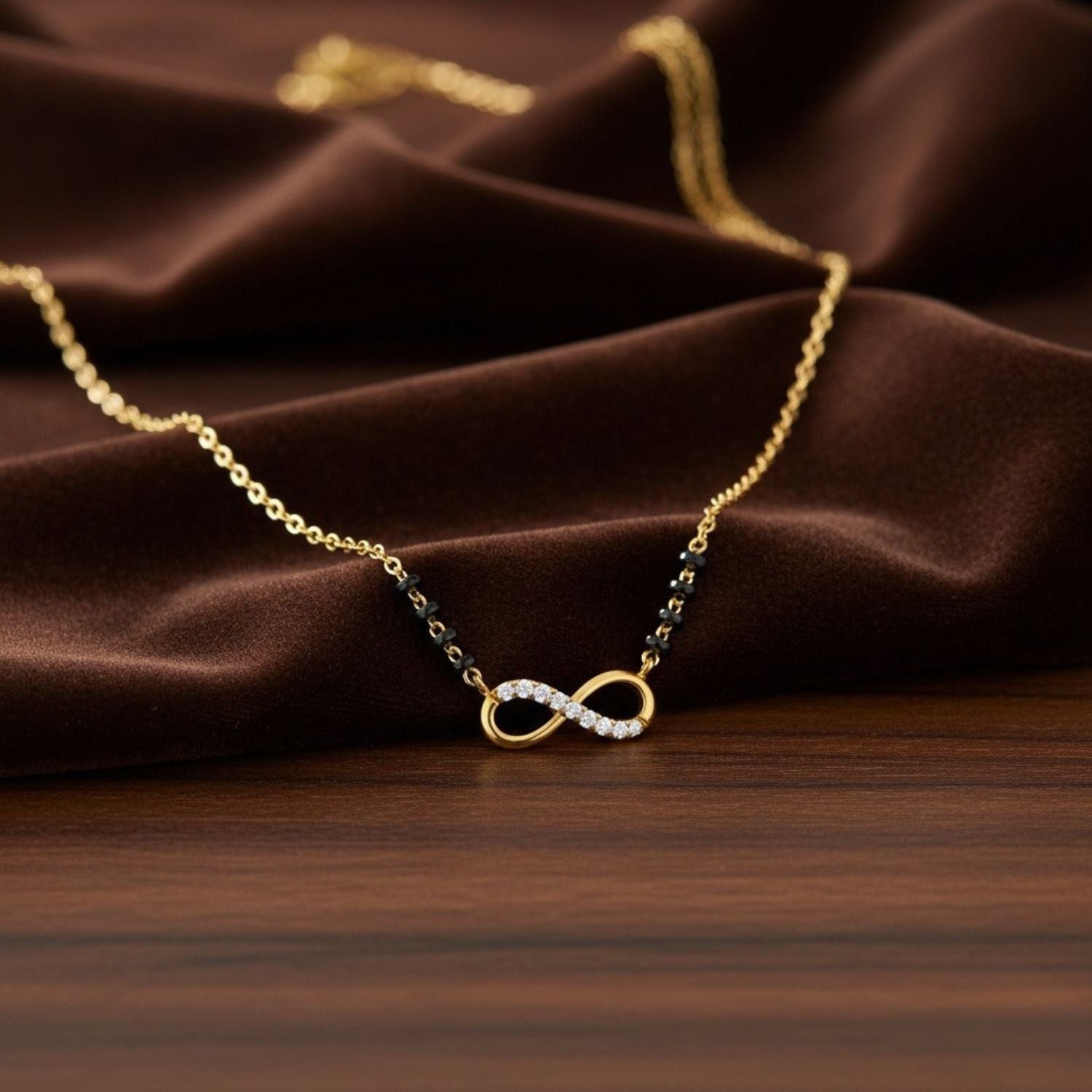 Infinity Mangalsutra – Sterling Silver Gold Plated