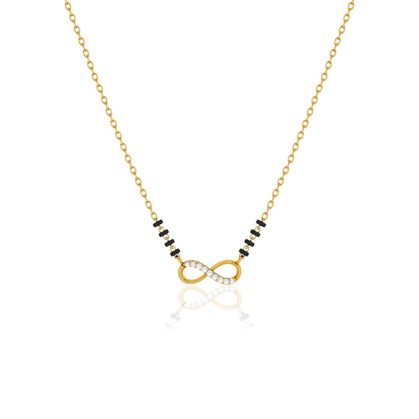 Infinity Mangalsutra – Sterling Silver Gold Plated