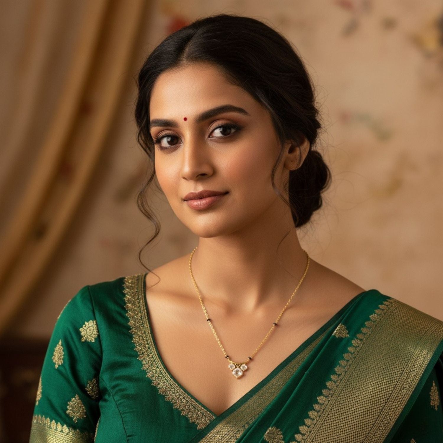 Geometric Mangalsutra – Sterling Silver Gold Plated