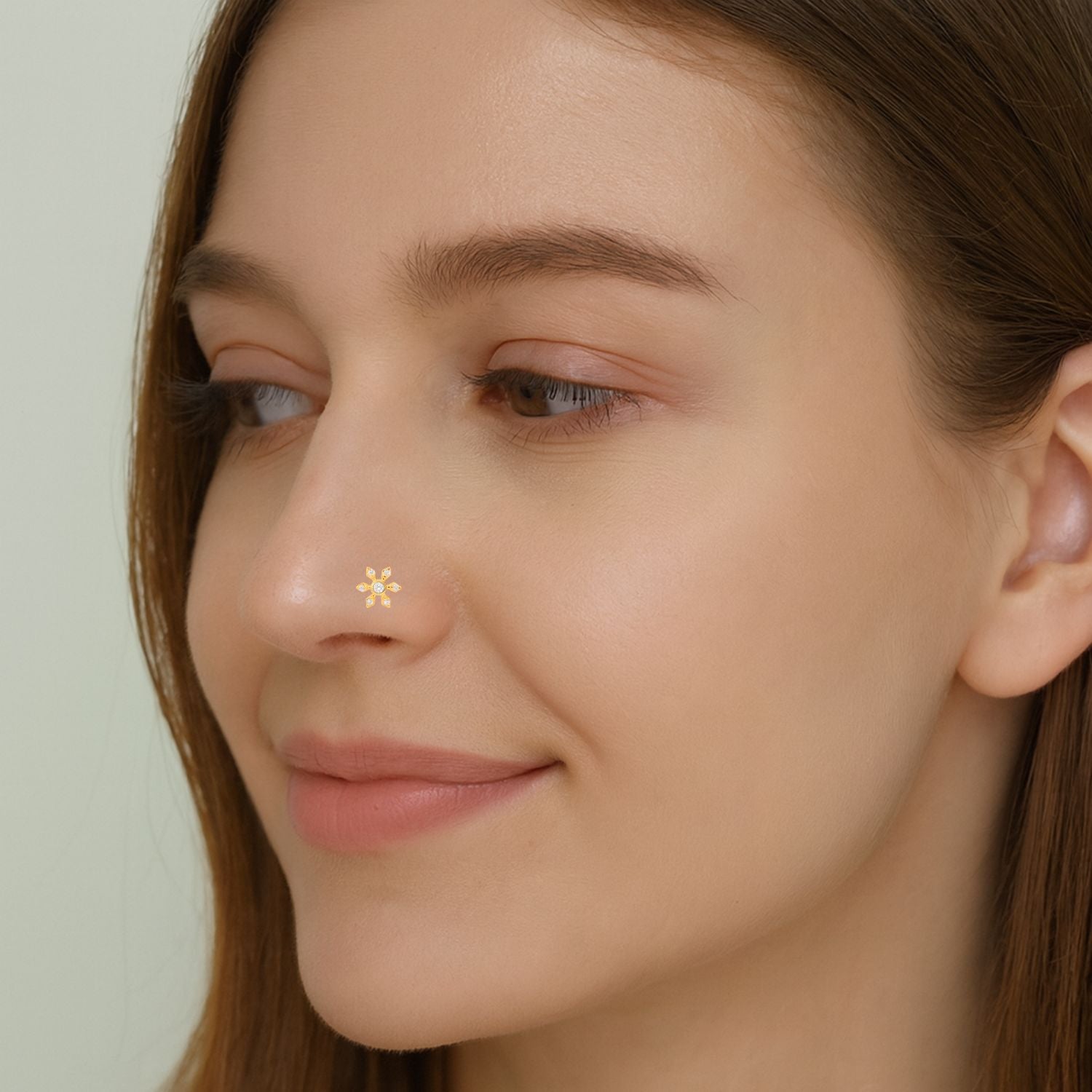 mooneye silver nose pin