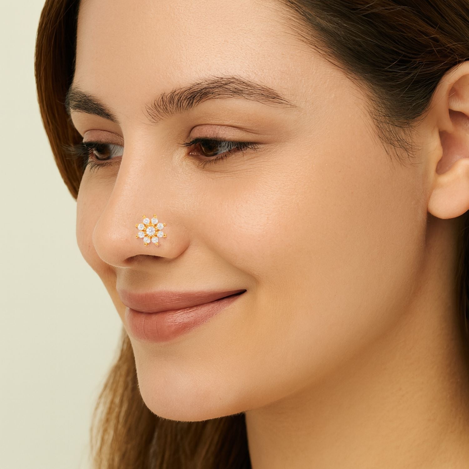 mooneye silver nose pin