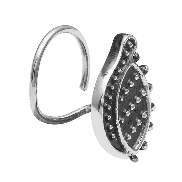 Paisley Nose Pin - Sterling Silver