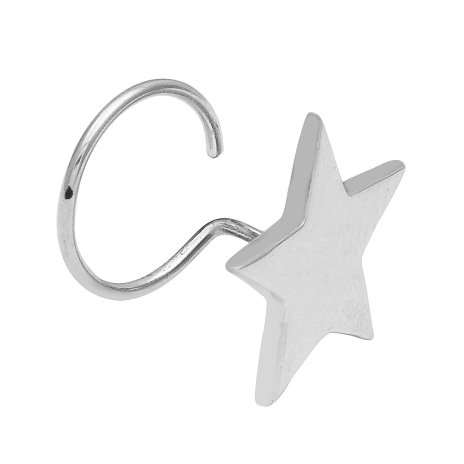 mooneye silver nose pin