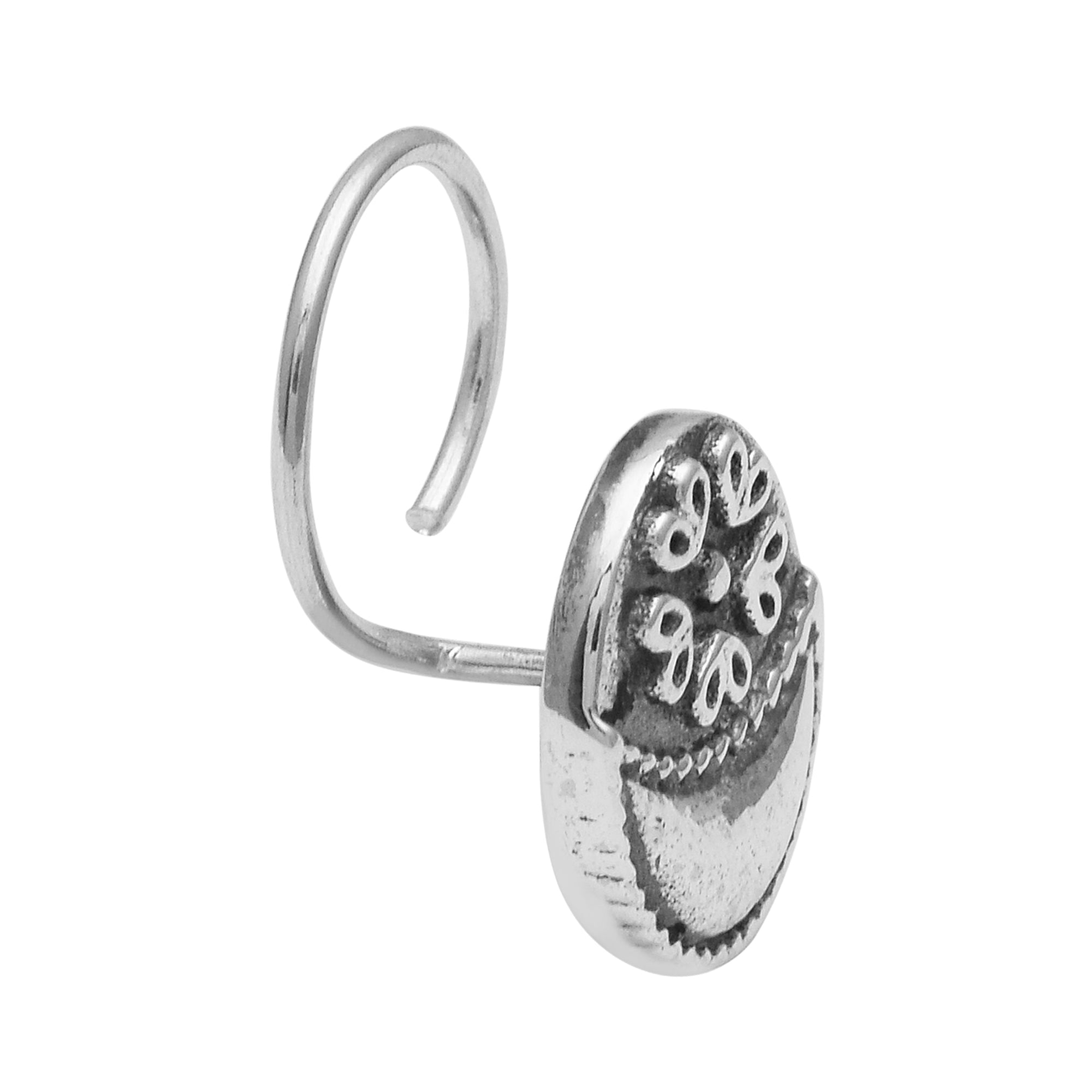 mooneye silver nose pin