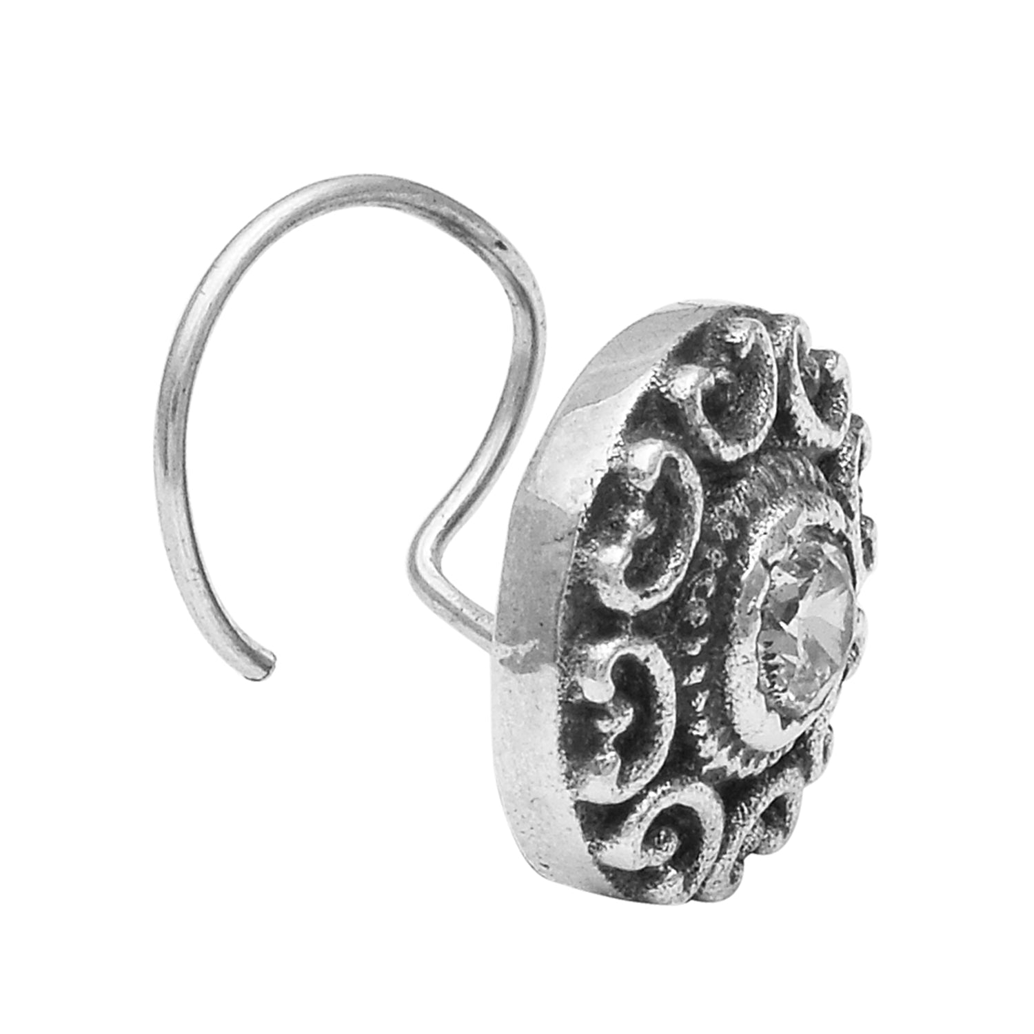 mooneye silver nose pin