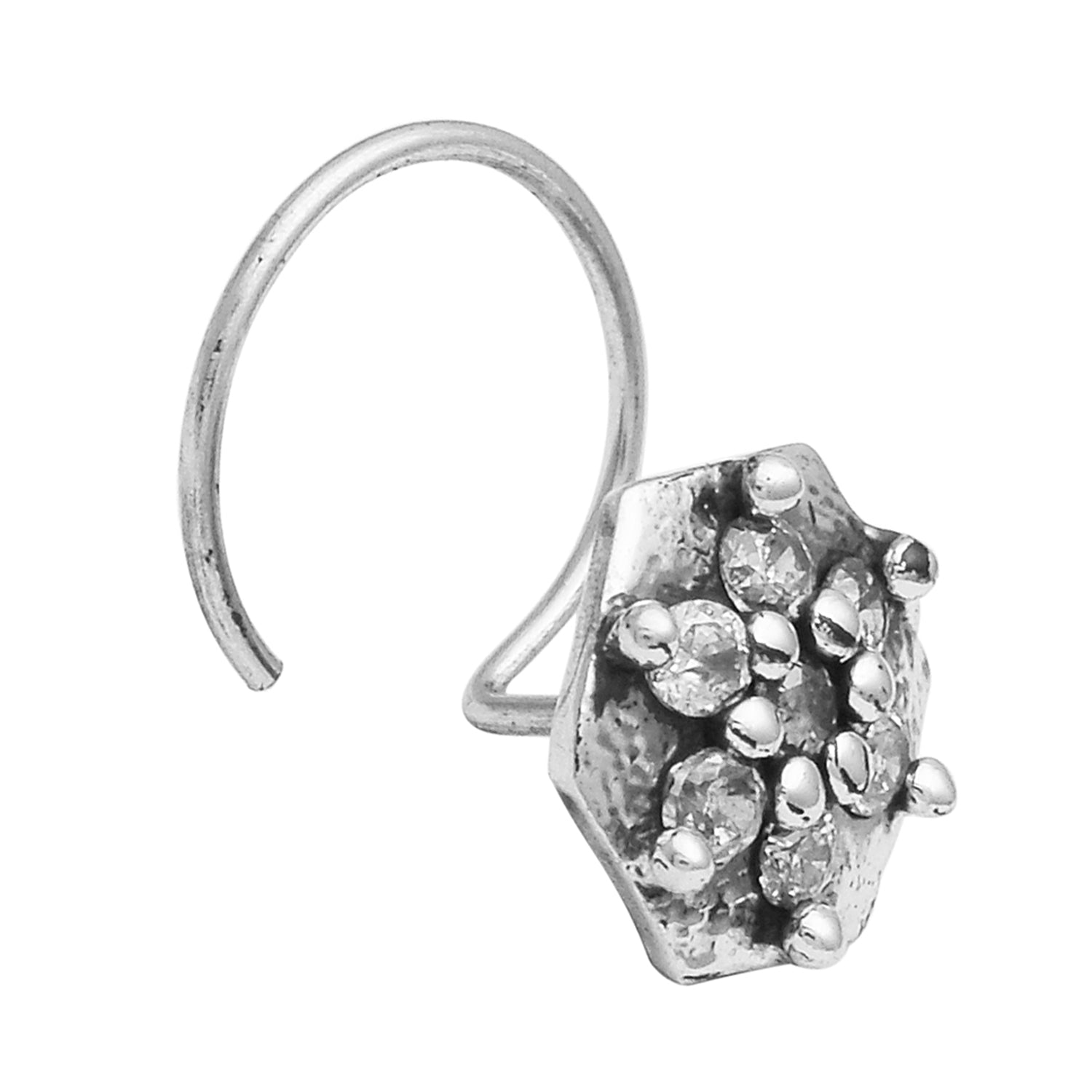 mooneye silver nose pin