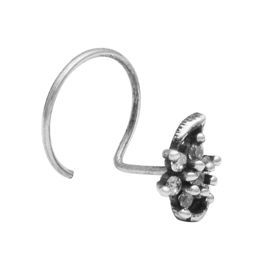 mooneye silver nose pin