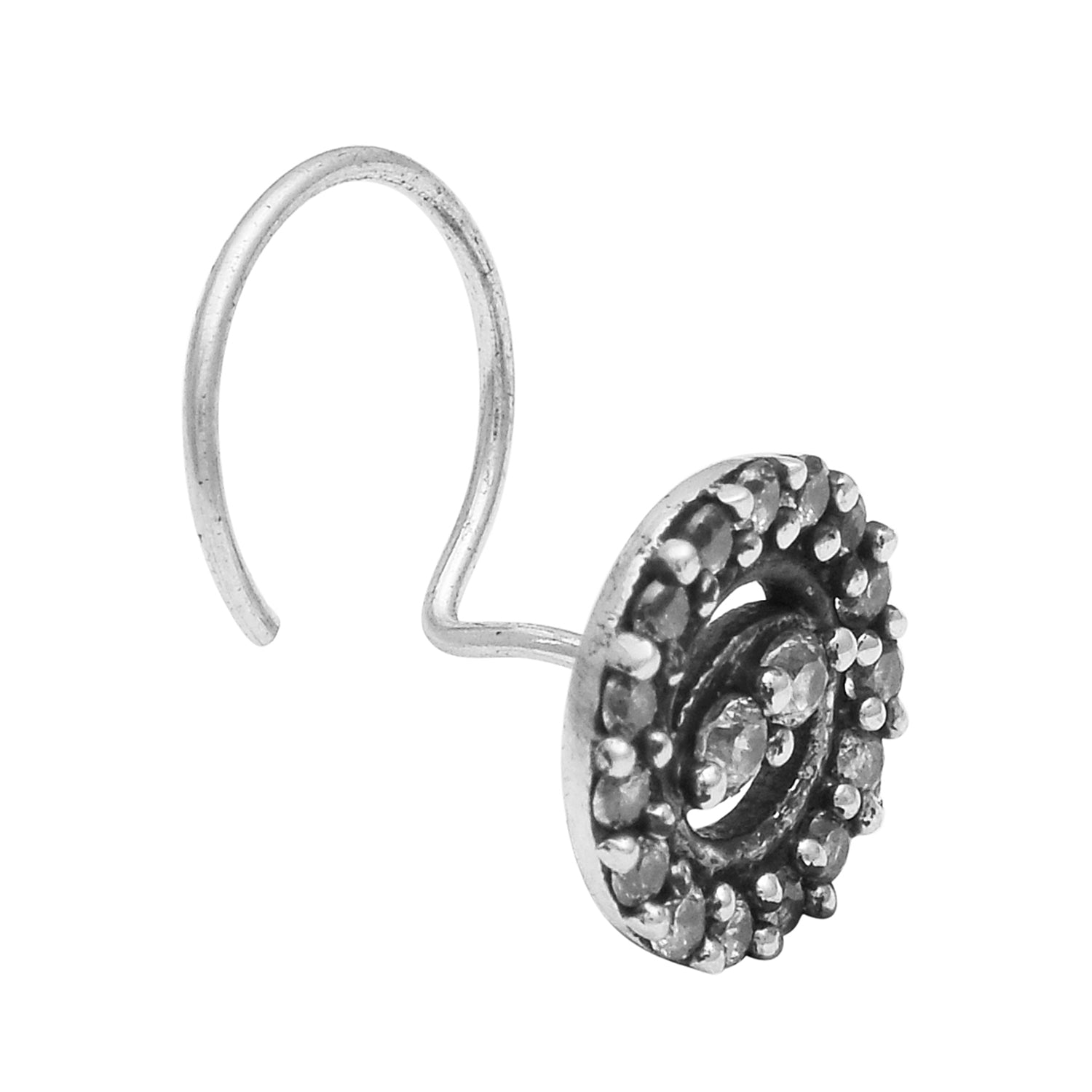 mooneye silver nose pin