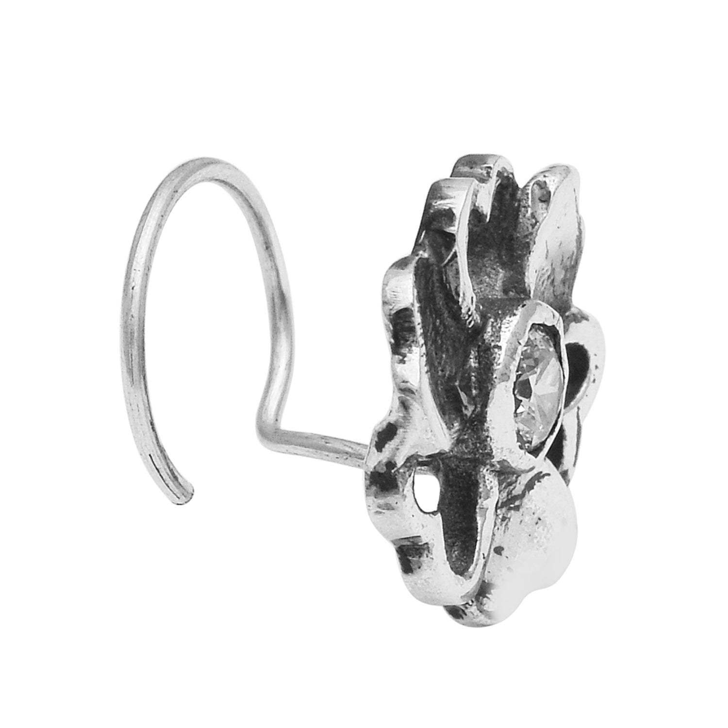 mooneye silver nose pin