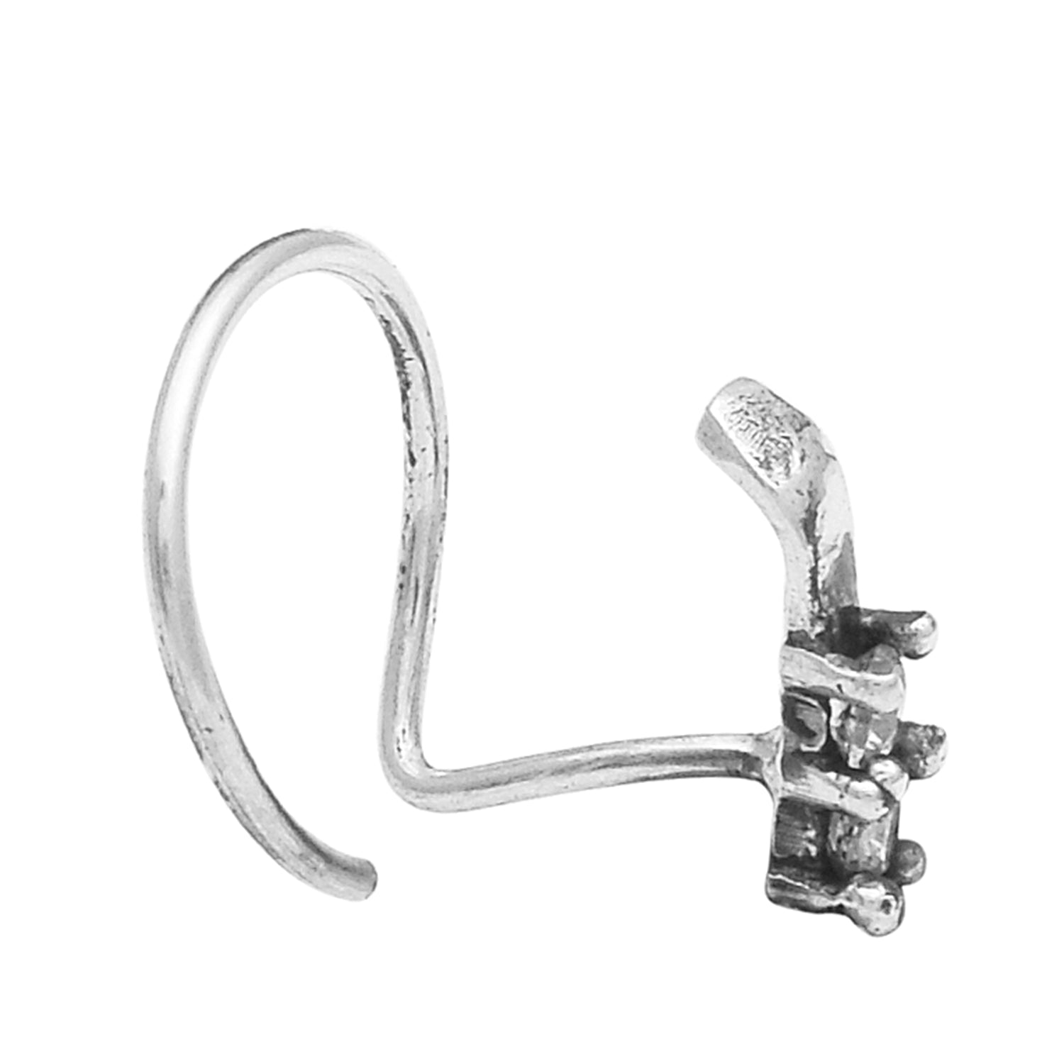 mooneye silver nose pin