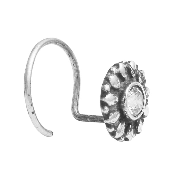 Sunflower Nose Pin - Sterling Silver