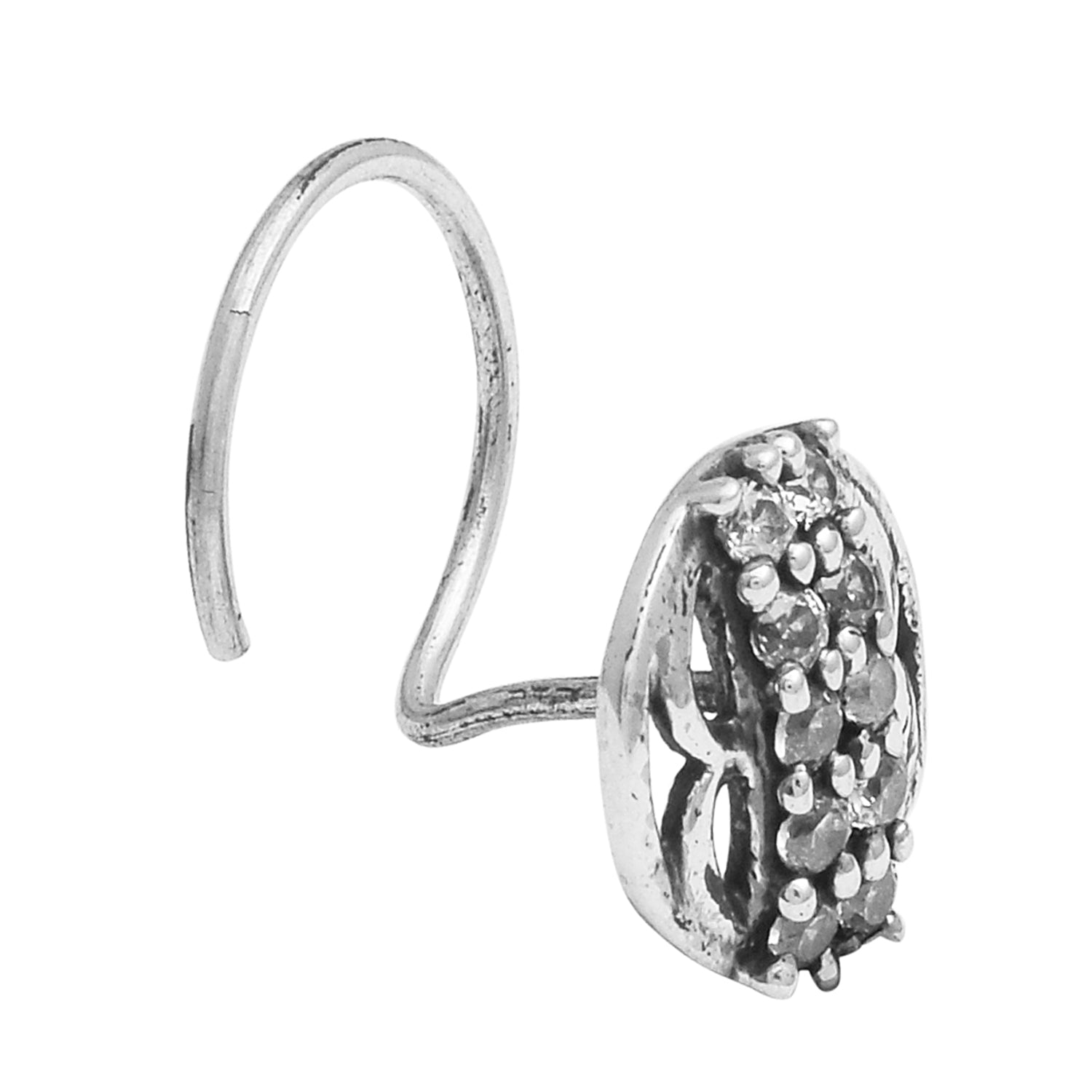 mooneye silver nose pin