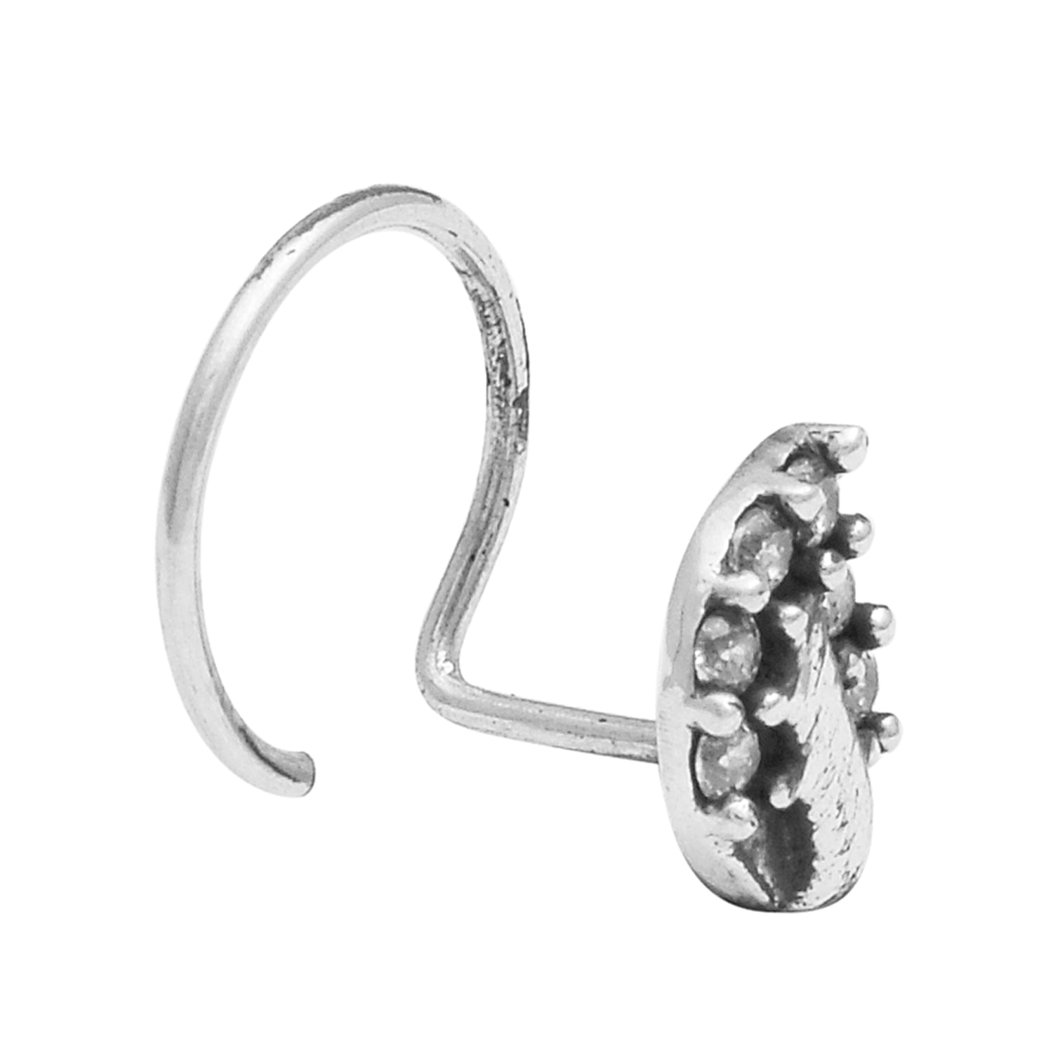 mooneye silver nose pin