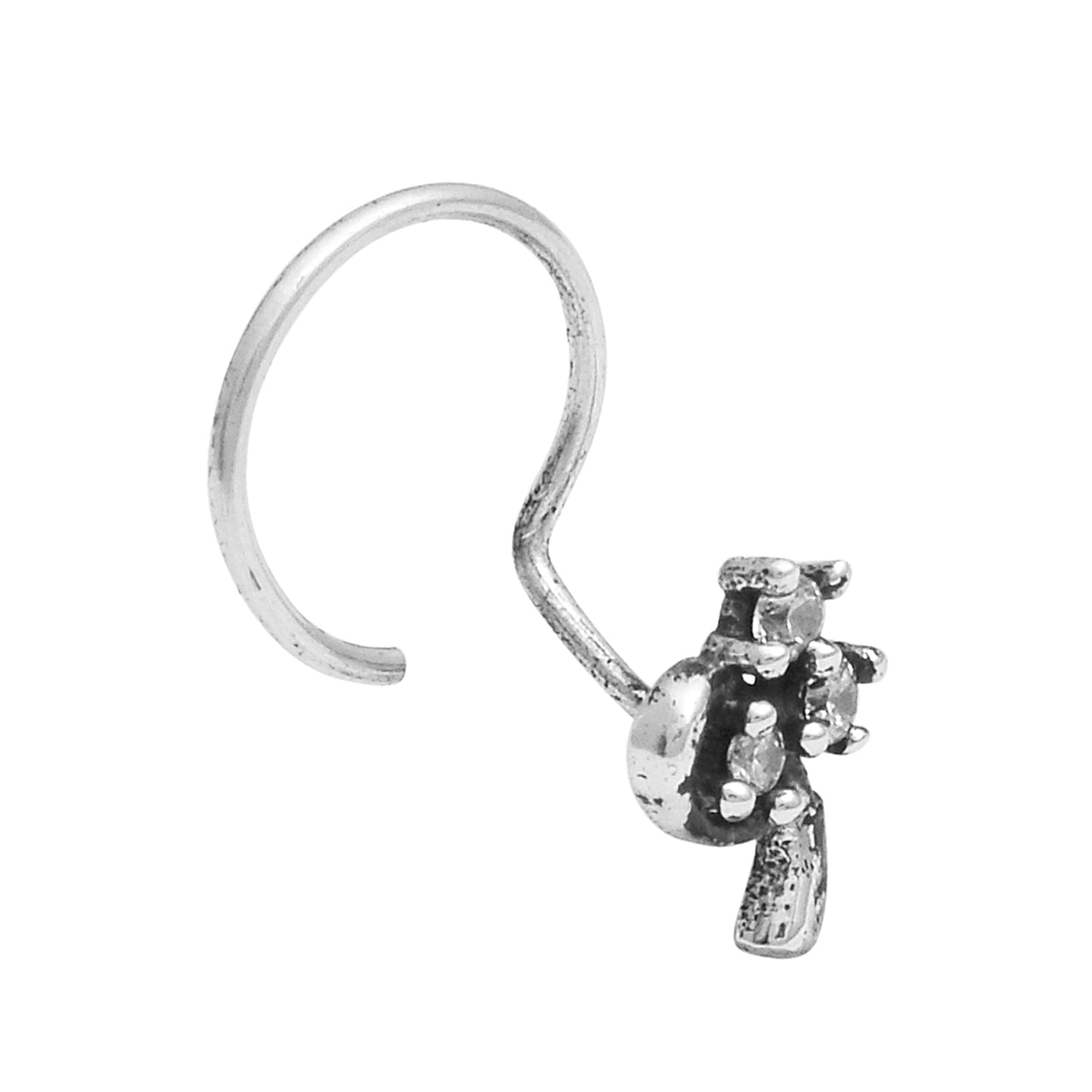 mooneye silver nose pin