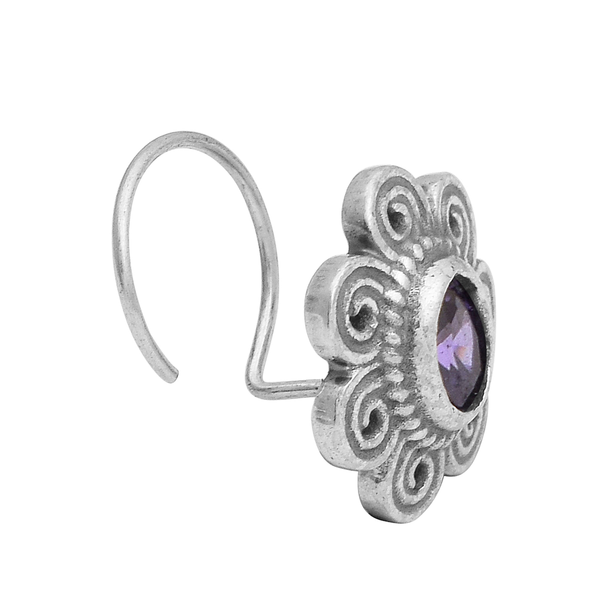 mooneye silver nose pin