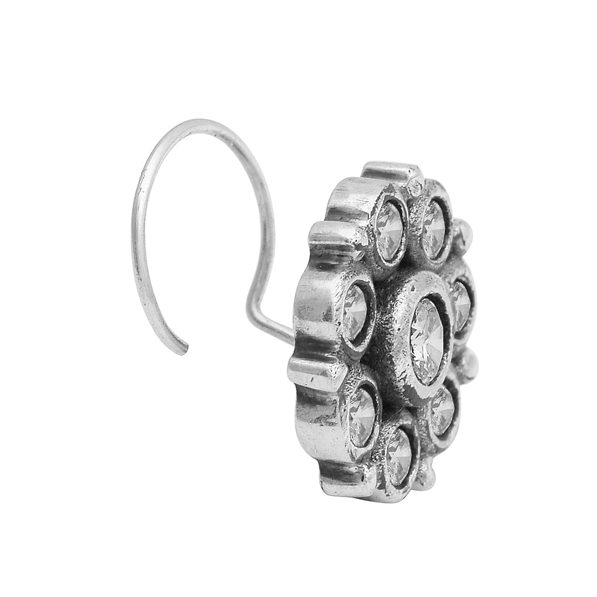 mooneye silver nose pin