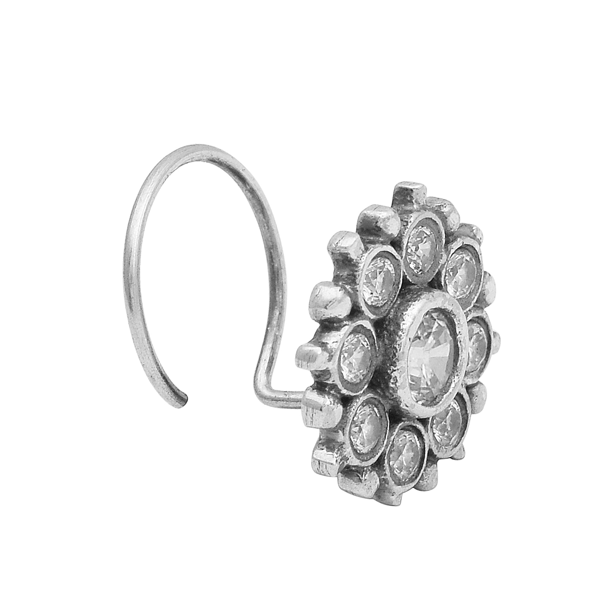 mooneye silver nose pin