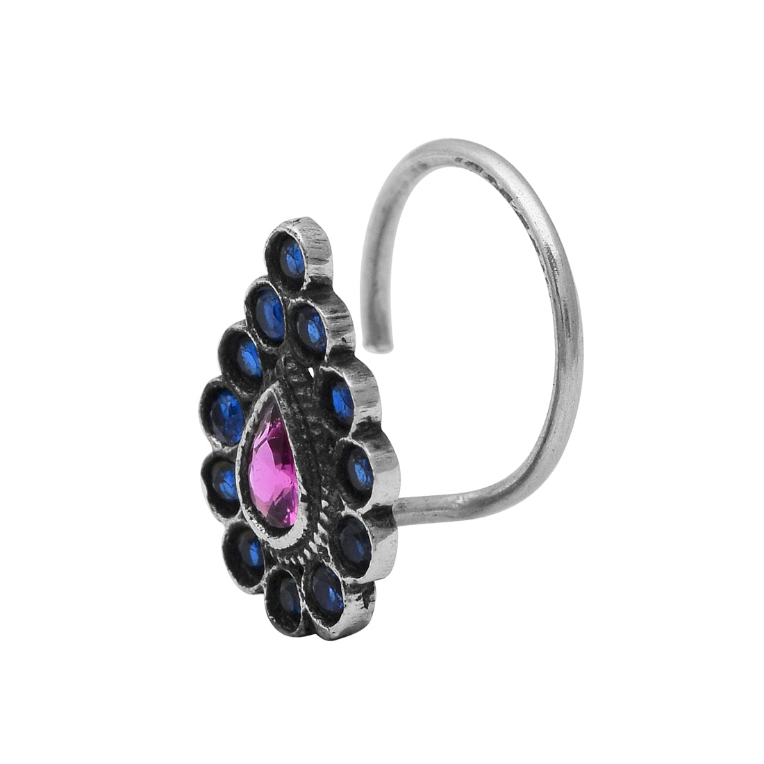 mooneye silver nose pin
