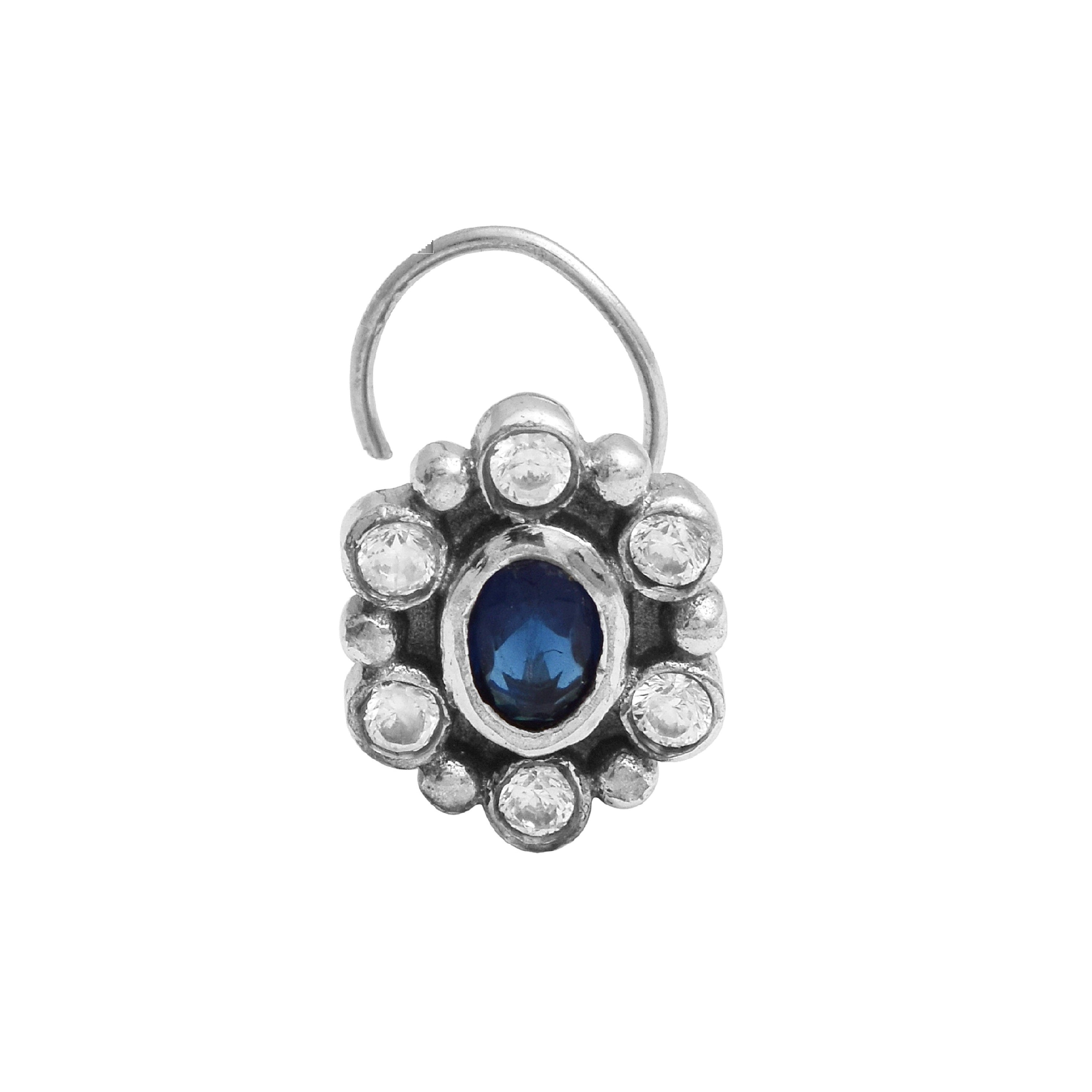 mooneye silver nose pin