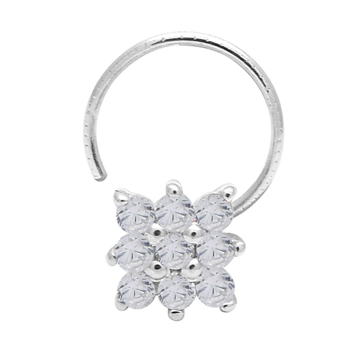 mooneye silver nose pin