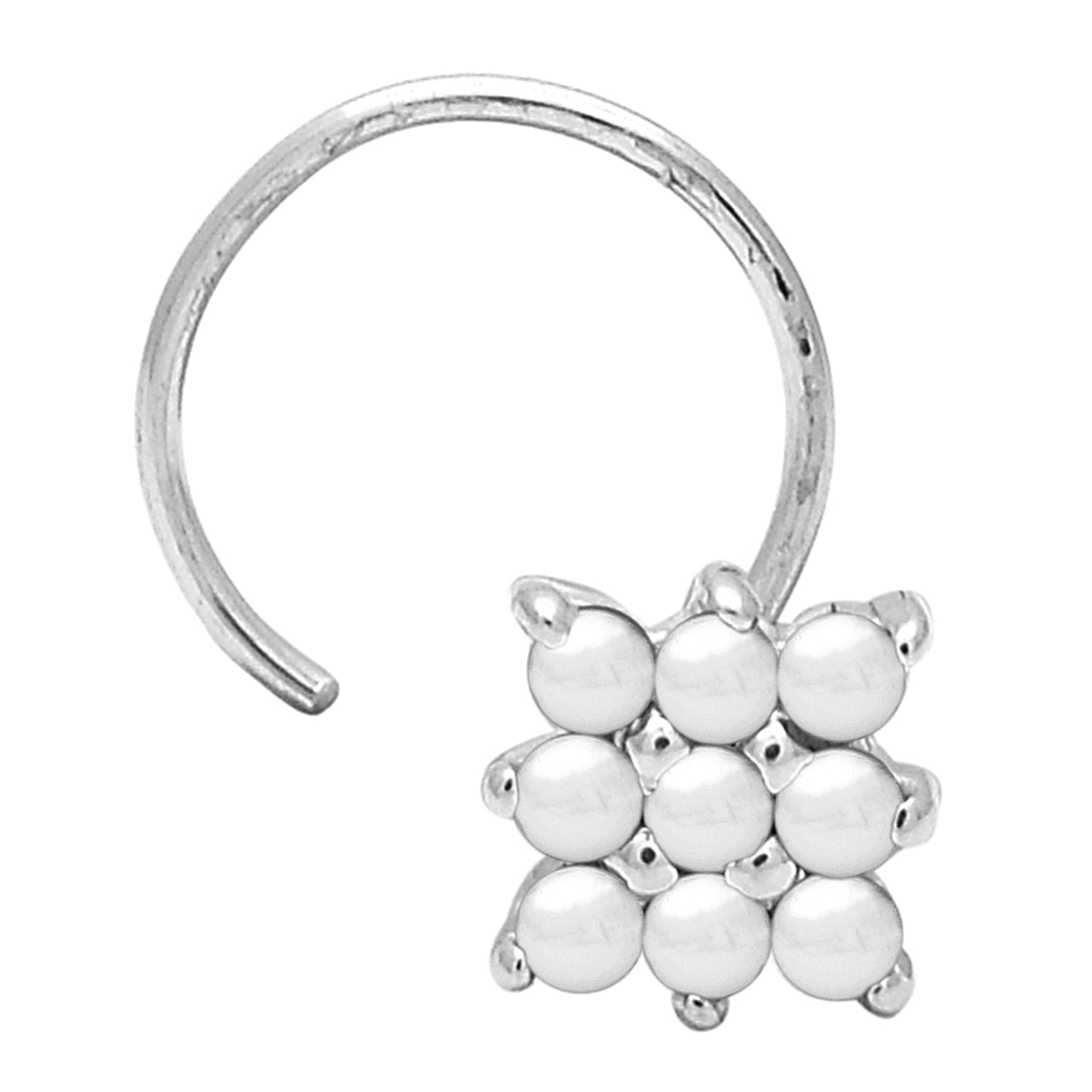 mooneye silver nose pin