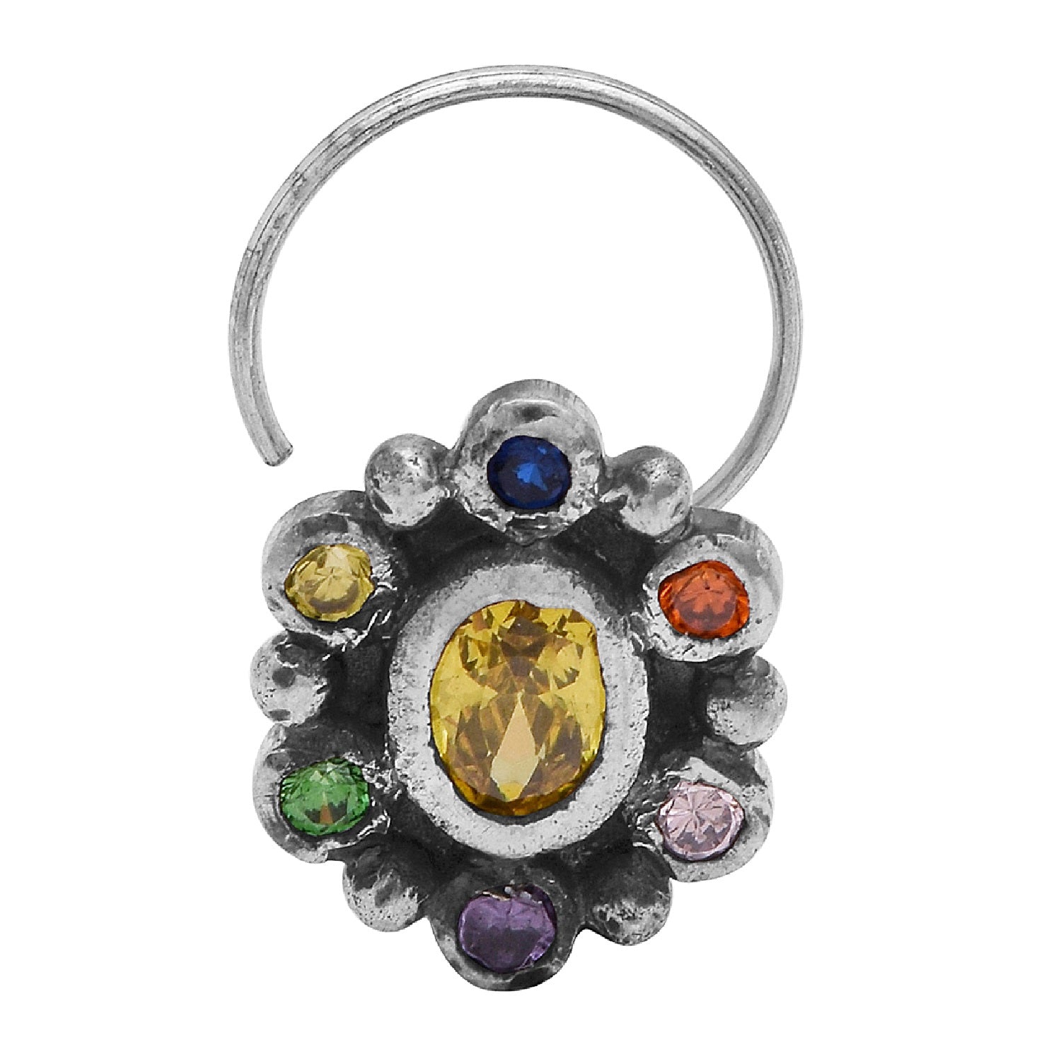 mooneye silver nose pin