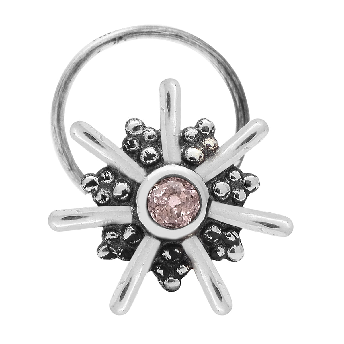 mooneye silver nose pin