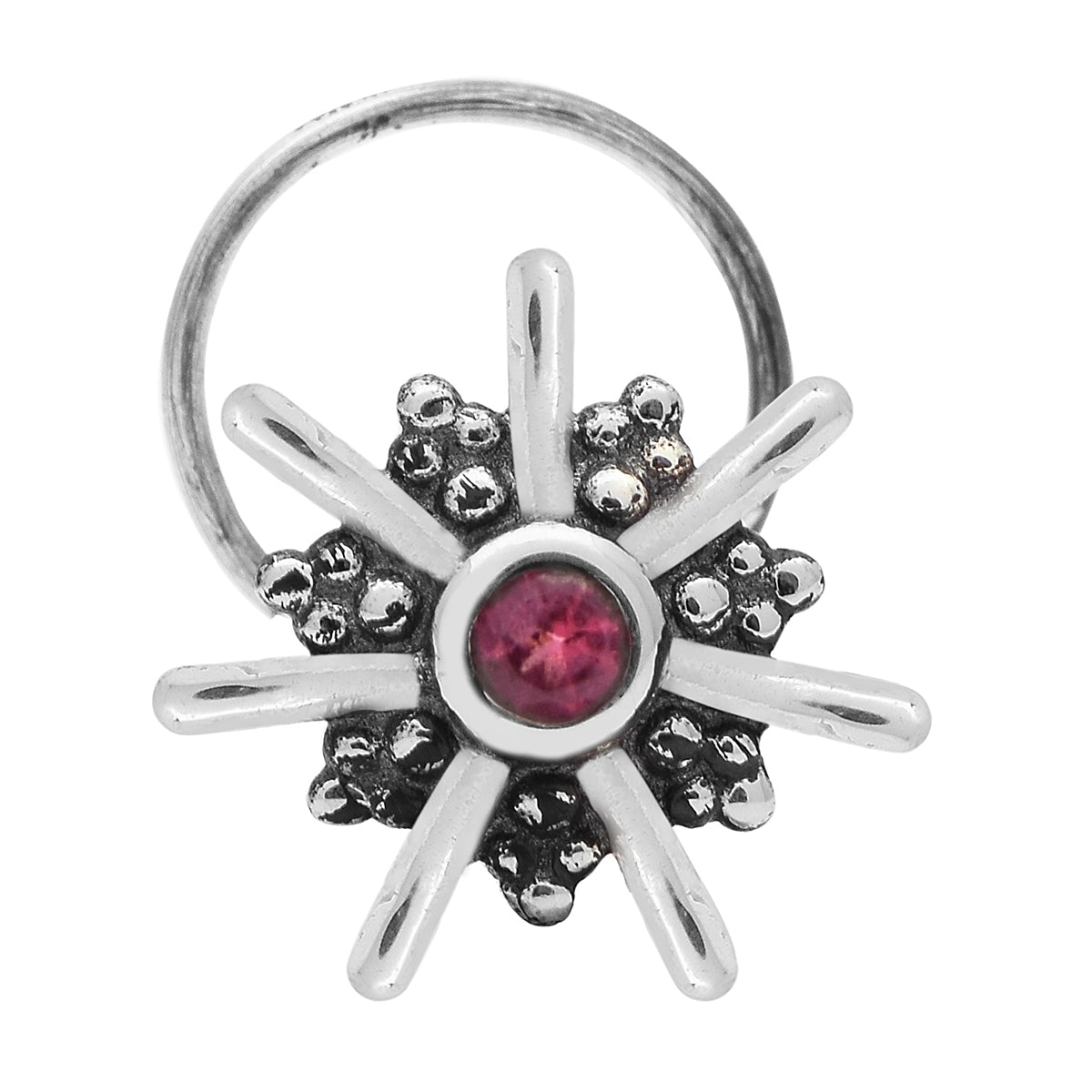 mooneye silver nose pin