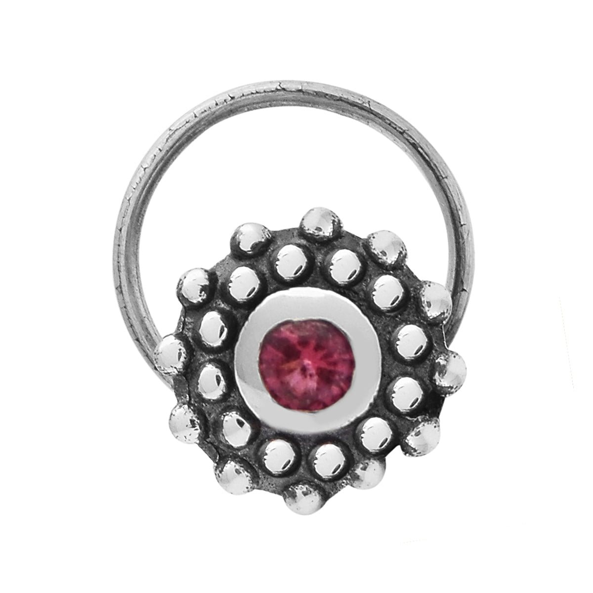 mooneye silver nose pin