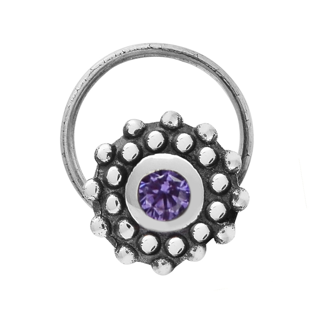mooneye silver nose pin