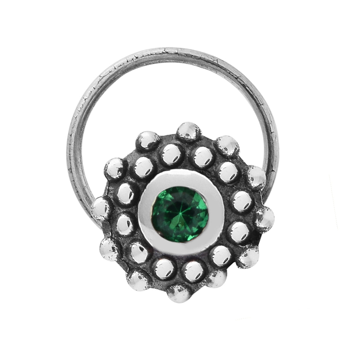 mooneye silver nose pin