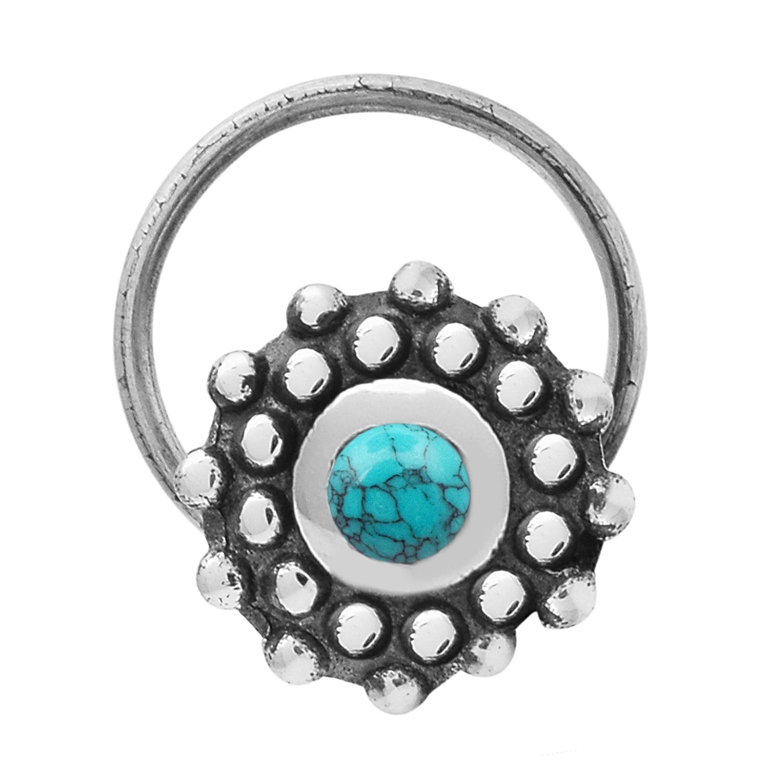 mooneye silver nose pin