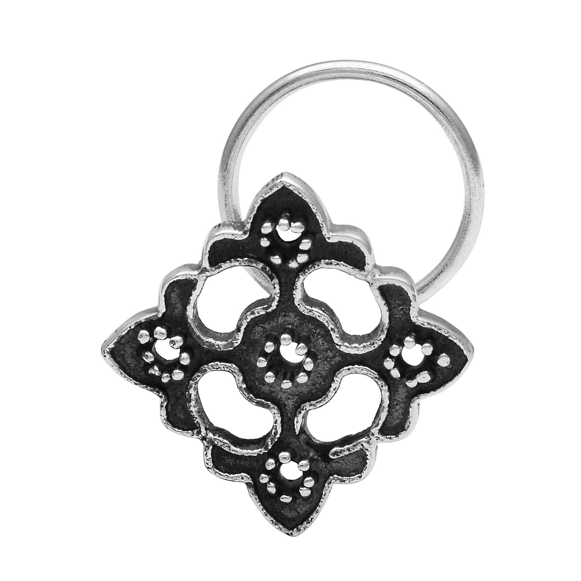 mooneye silver nose pin