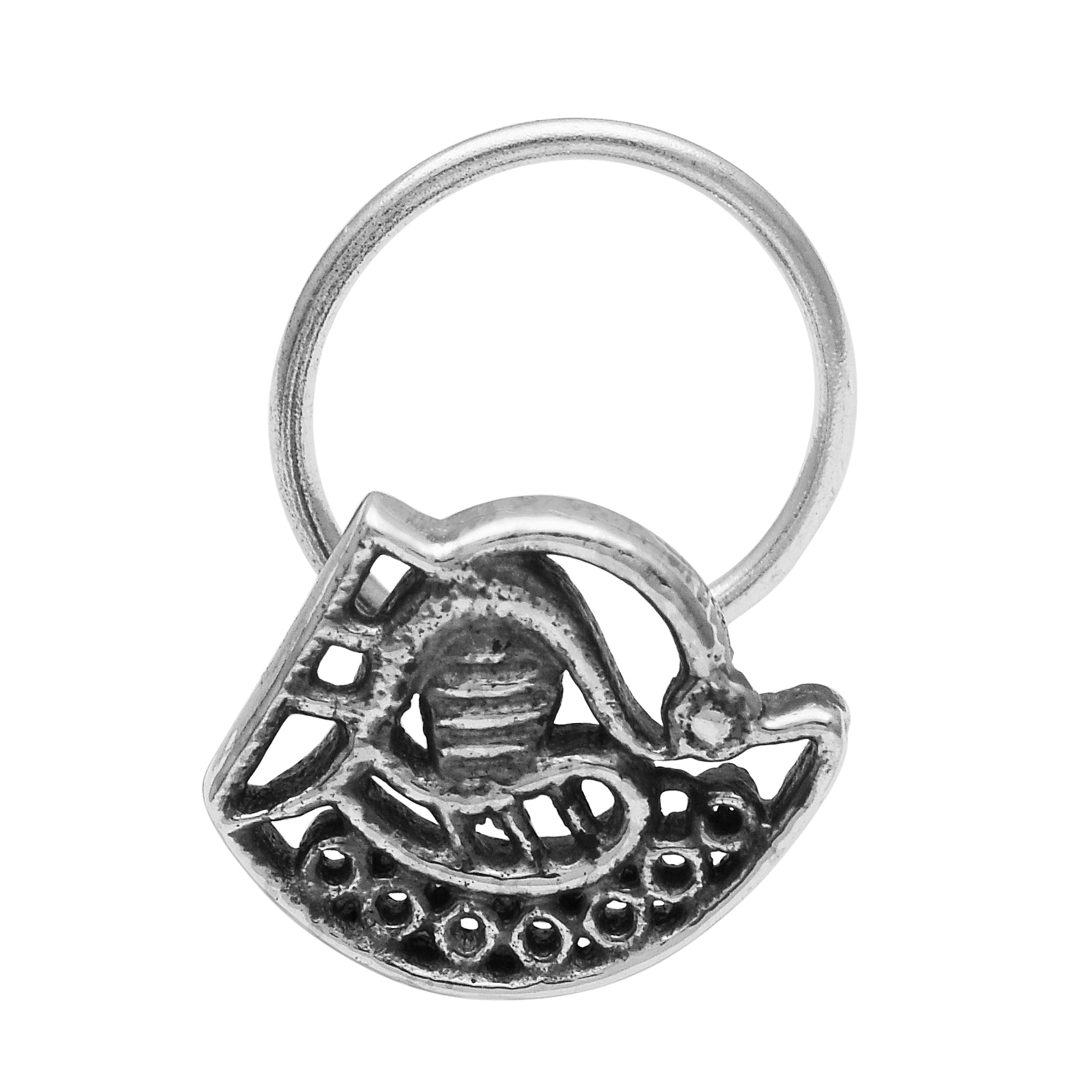 mooneye silver nose pin