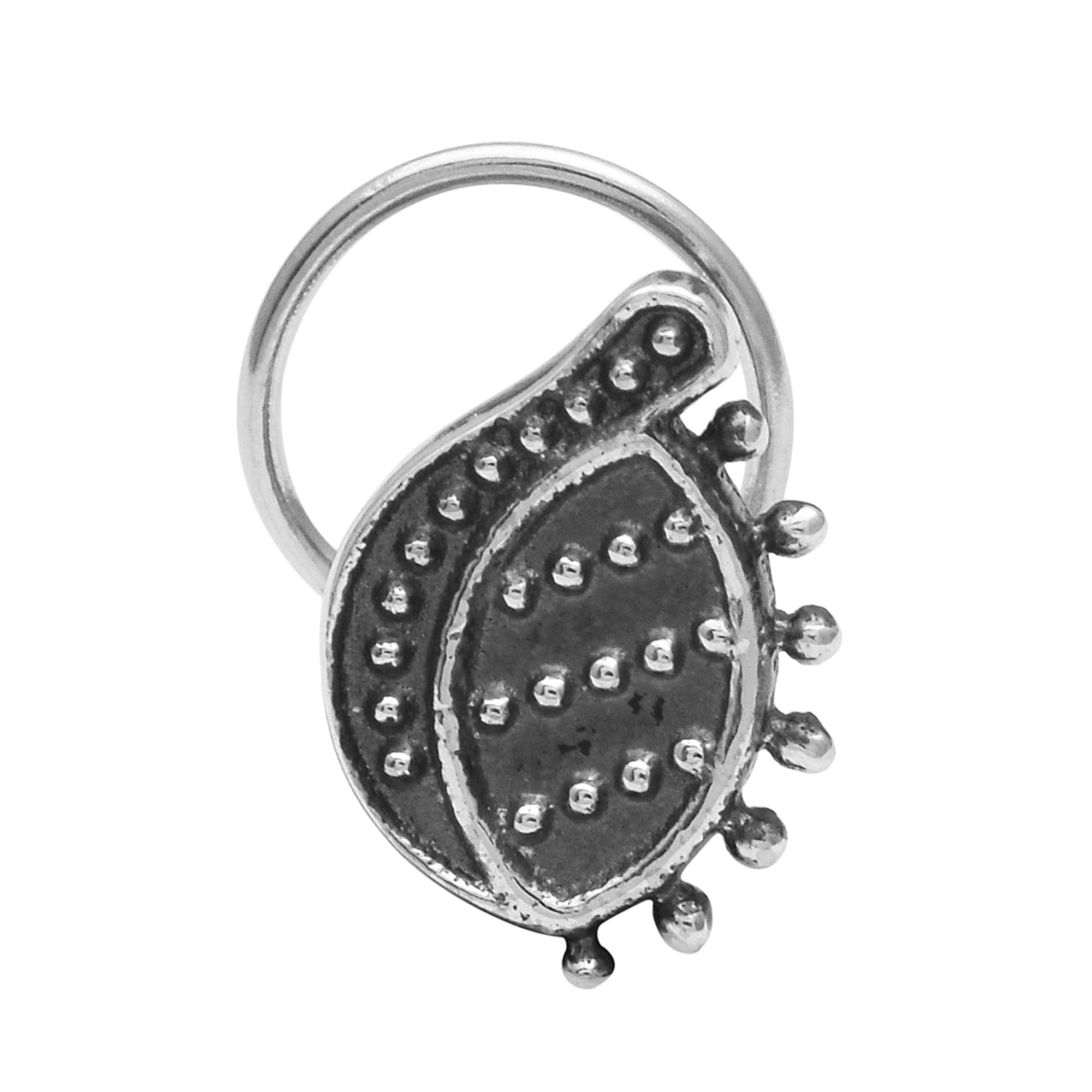 mooneye silver nose pin
