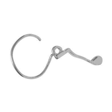 Zigzag Musical Note Nose Pin - Sterling Silver