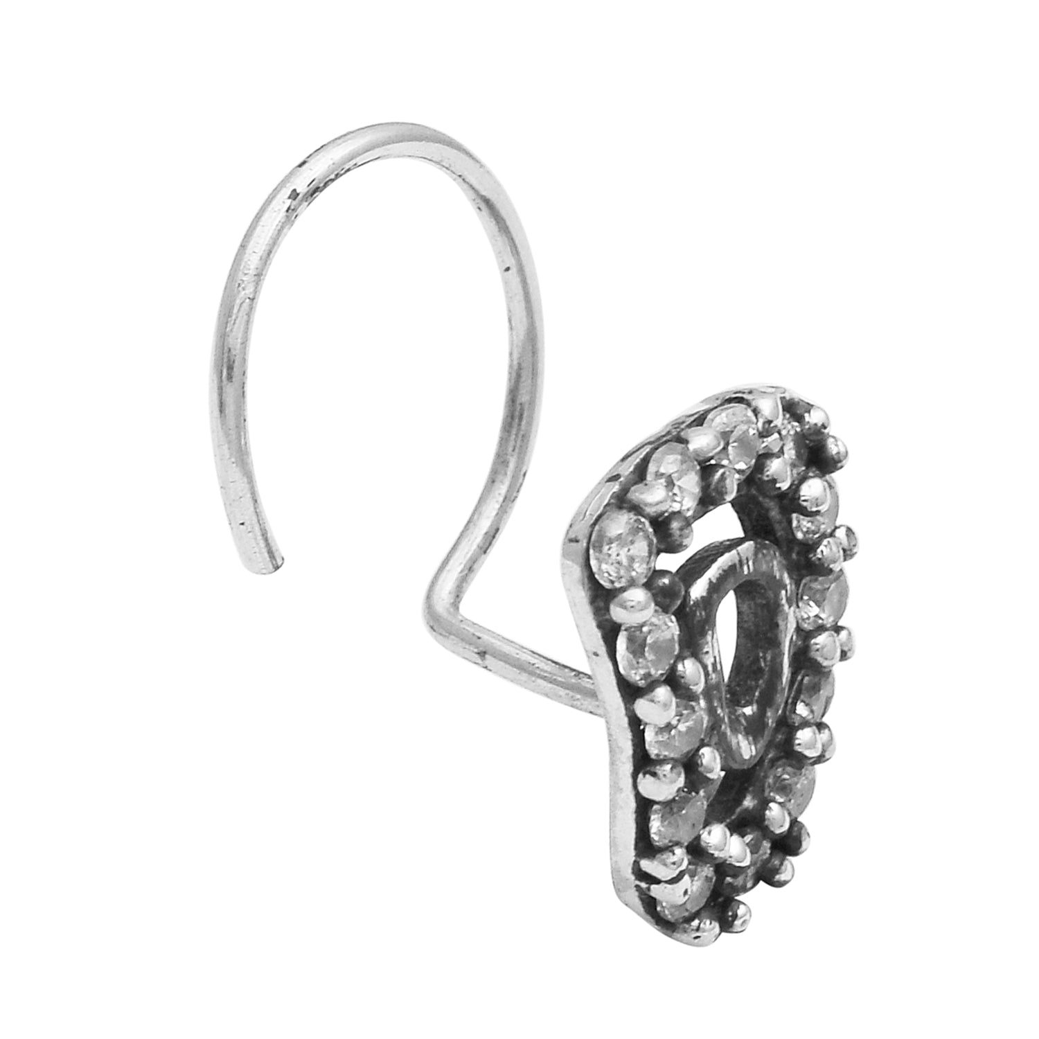 mooneye silver nose pin