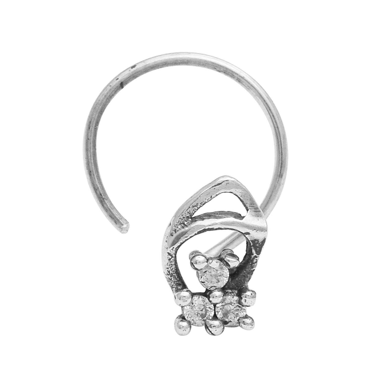 mooneye silver nose pin
