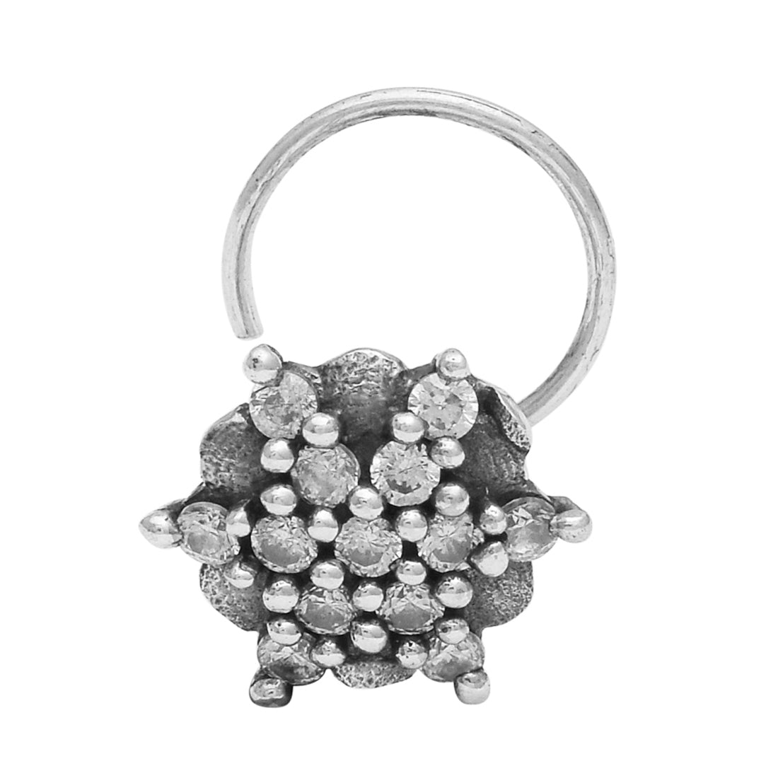mooneye silver nose pin
