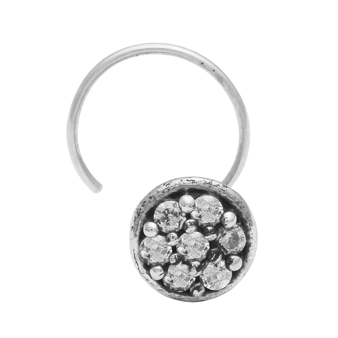 mooneye silver nose pin