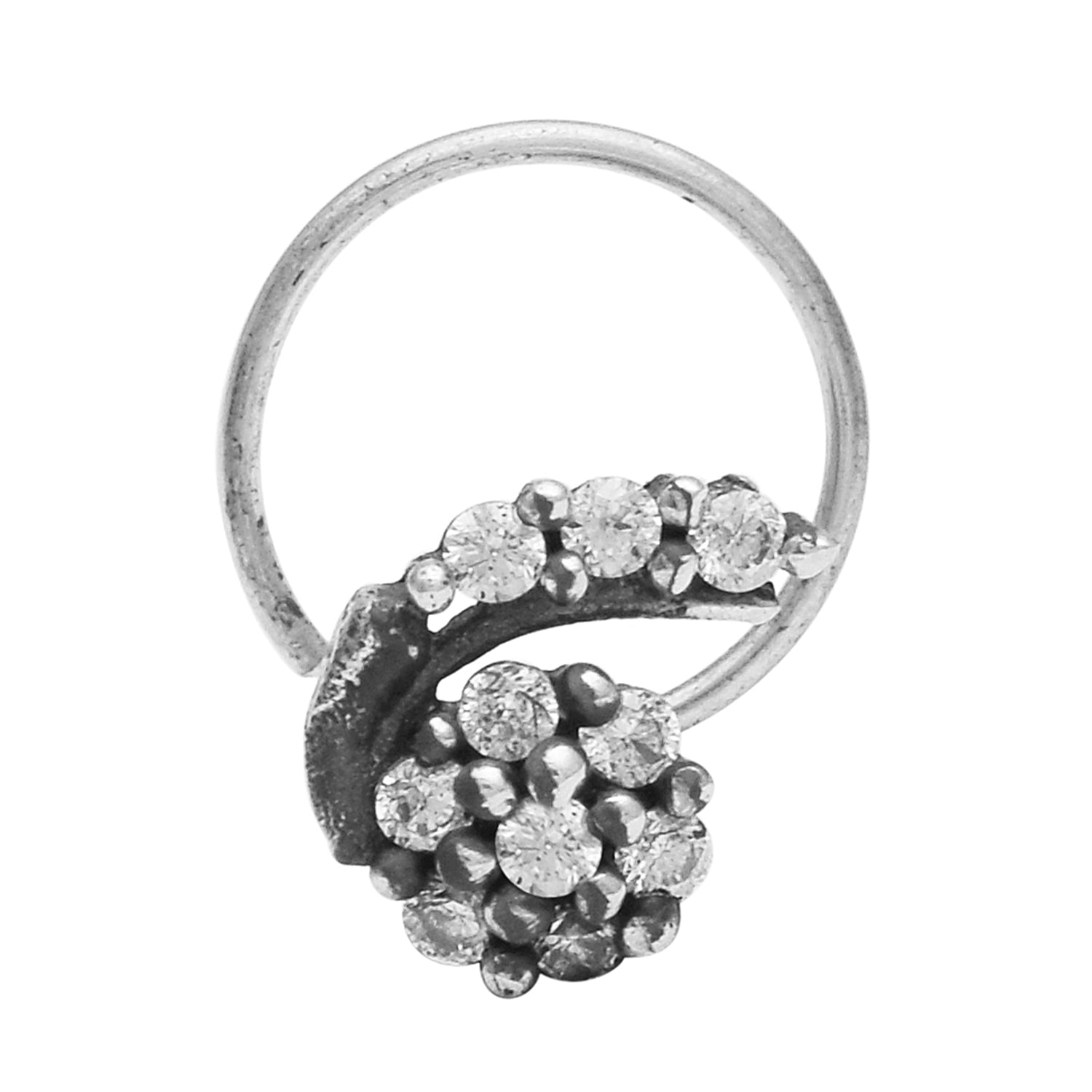 mooneye silver nose pin