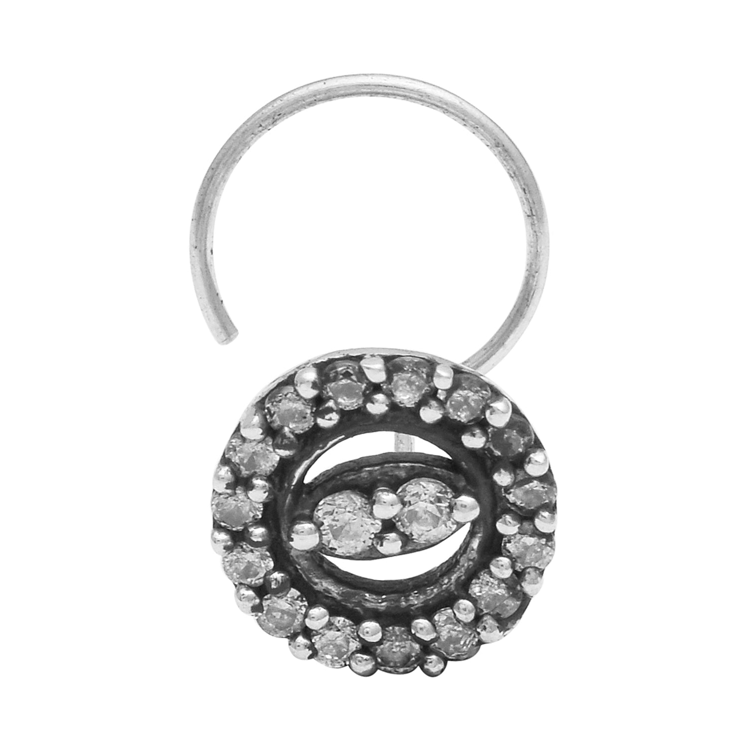 mooneye silver nose pin