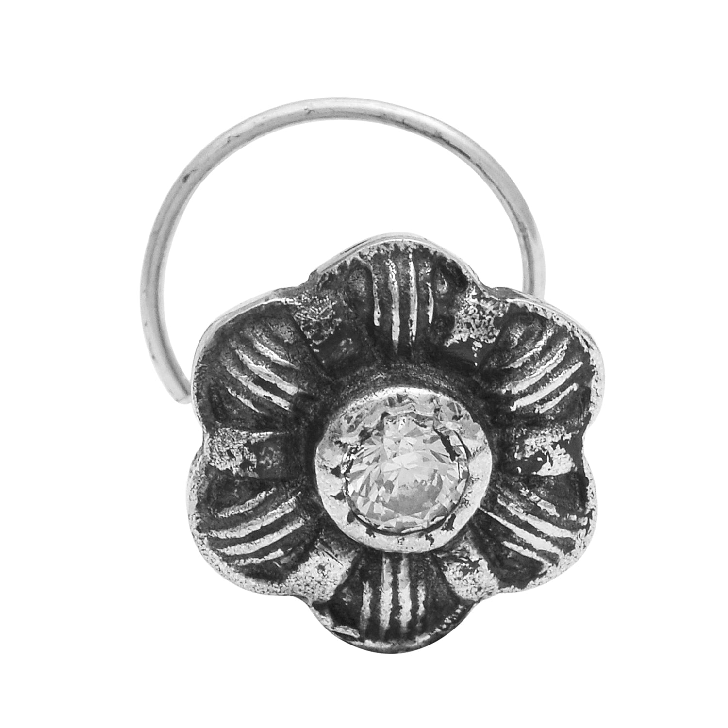 mooneye silver nose pin