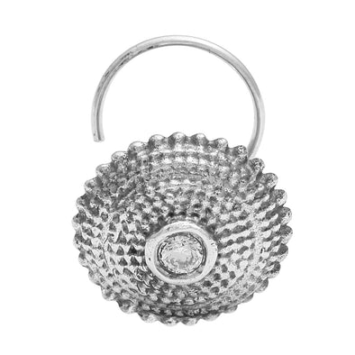 Basket Weave Nose Pin - Sterling Silver