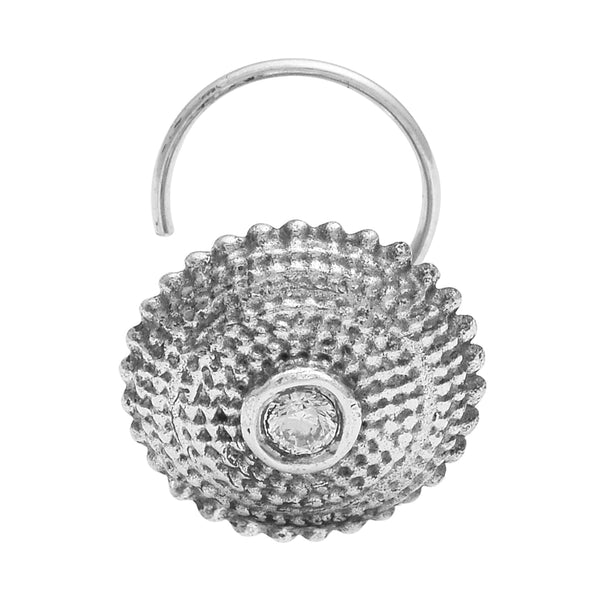 Basket Weave Nose Pin - Sterling Silver