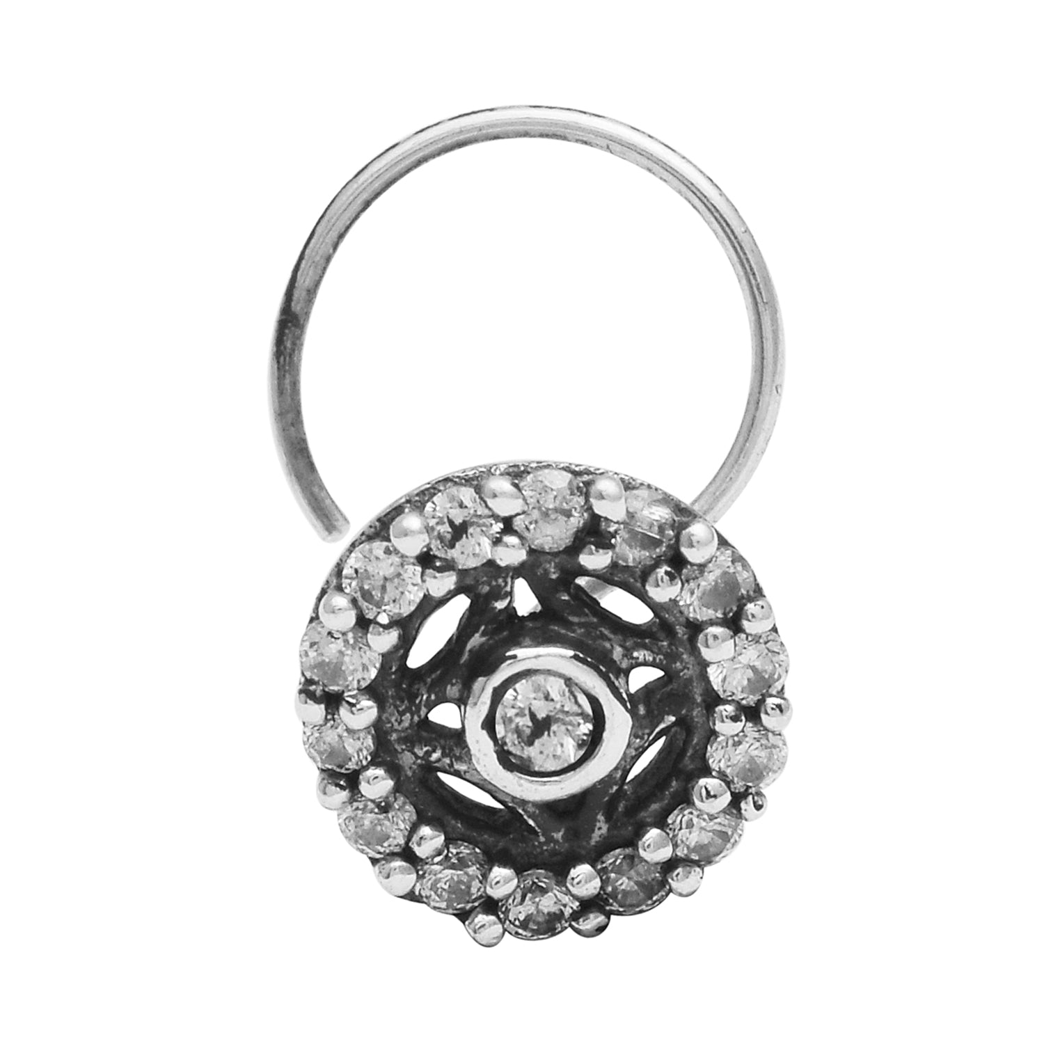 mooneye silver nose pin